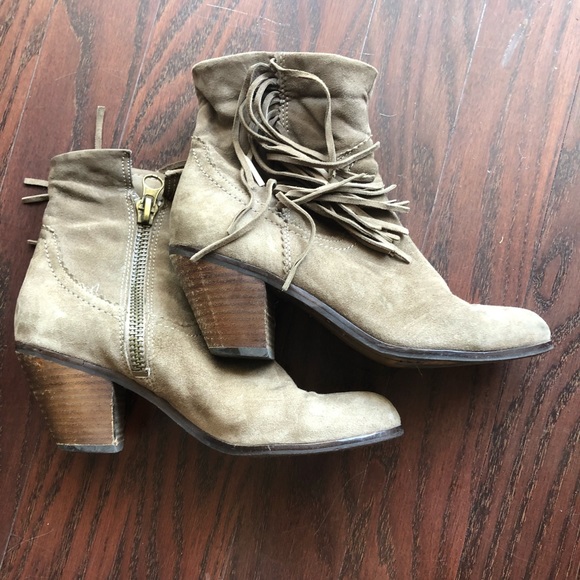 Sam Edelman Fringe Booties - Picture 2 of 5